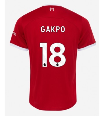 Liverpool Cody Gakpo #18 Primera Equipación 2023-24 Manga Corta